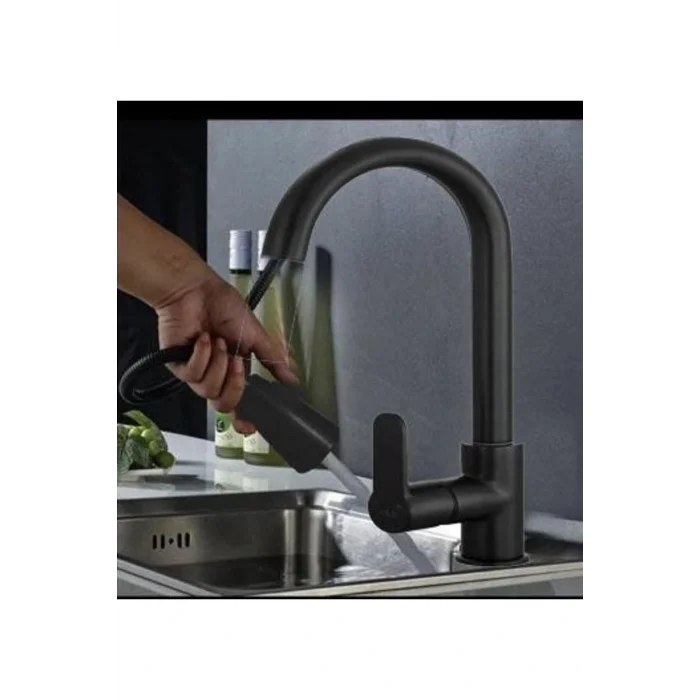 Genel Ürün Nita Spiralli Eviye Mutfak Bataryası Mat Siyah 102118129C1