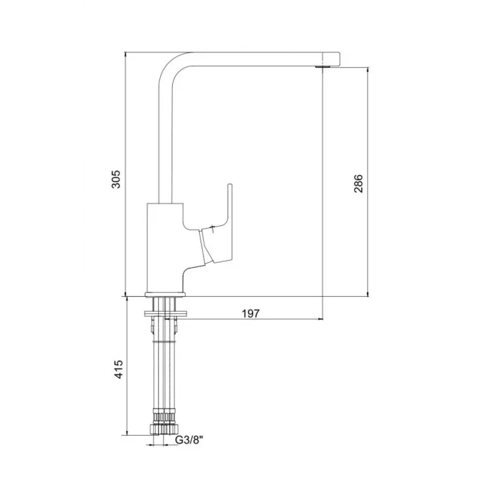Genel Ürün Tiera Eviye Mutfak Bataryası- Krom Kırmızı 103318065