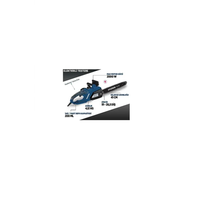 Genel Ürün Hyc210 2000w Elektrikli Motorlu Testere Ağaç Odun Kesme