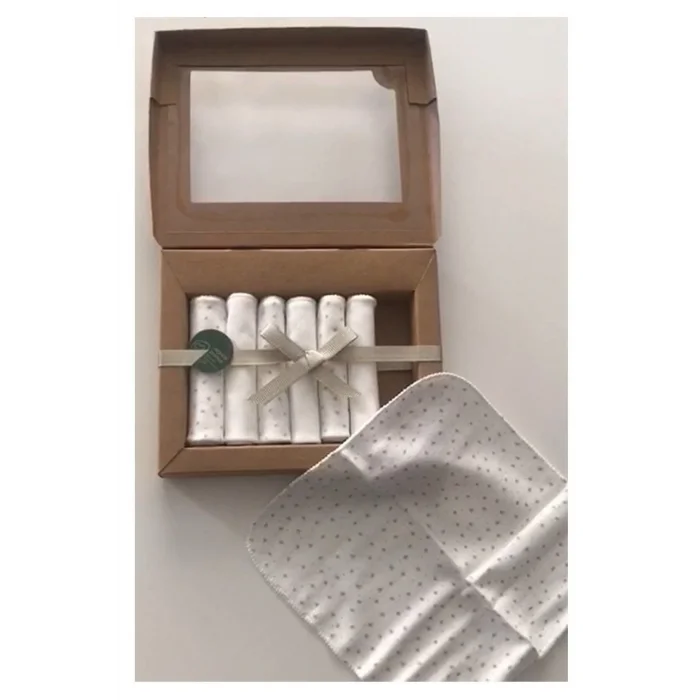 Genel Ürün Bebek Soft Girl Penye Ağız Mendili - 7 Li - Ekru %100 Organik