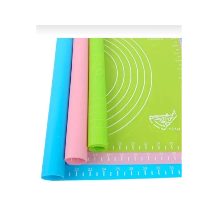 Genel Ürün Çok Amaçlı Kaydırmaz Silikon Hamur Açma Matı 50 X 40 Cm-renkli