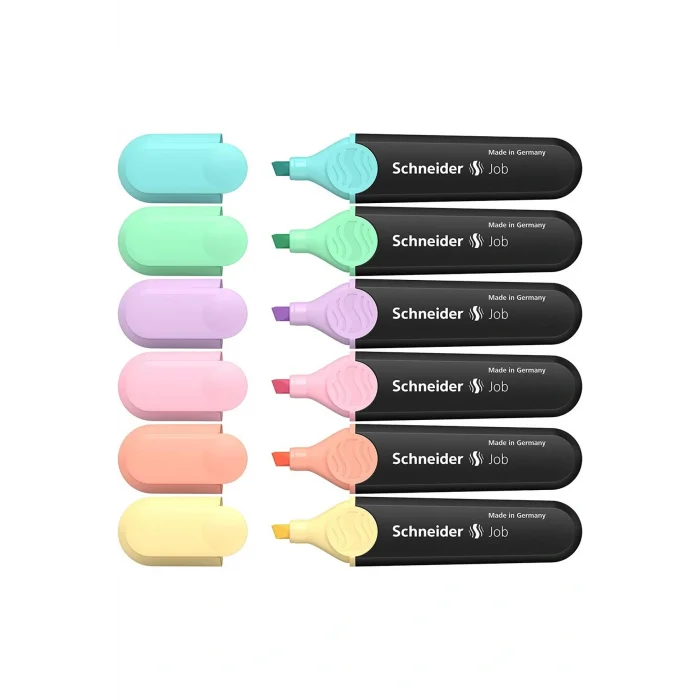 Genel Ürün Job 150 Pastel Fosforlu Kalem 6lı Set