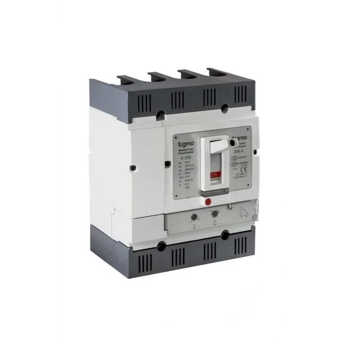 Termos 4k250250 4x250a 36ka Termik Manyetik Şalter 175a-250a Ayarlı