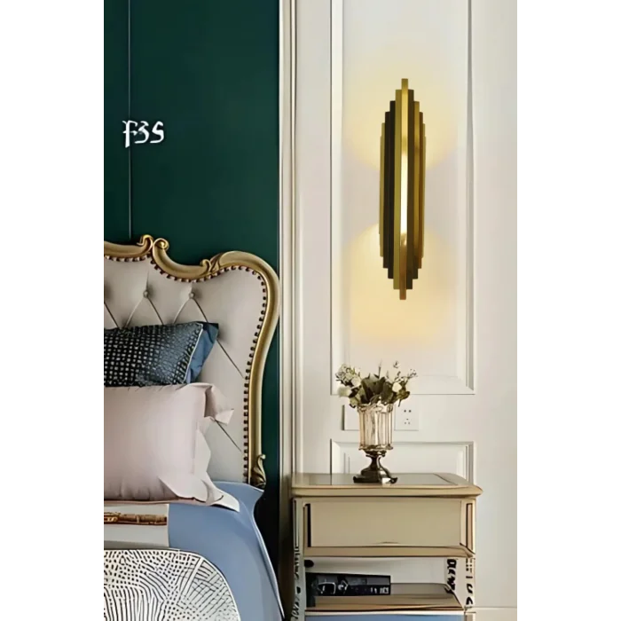 Genel Ürün Pilli Tak Çalıştır Eskitme Bronz İki Toplu 1 Adet Salon Yatak Odası Aplik