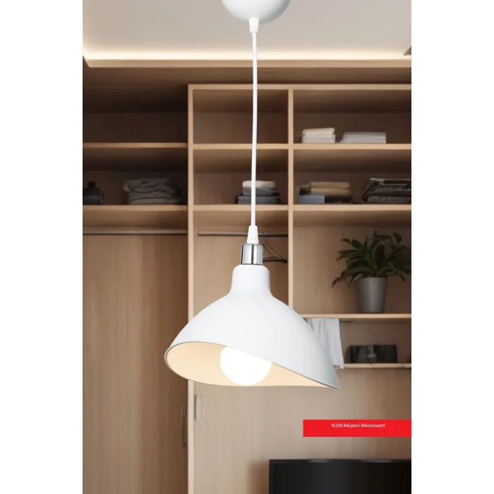 Lamba Beyaz Sarkıt Avize Yatak Odası Salon Mutfak Koridor Lamba Mvr