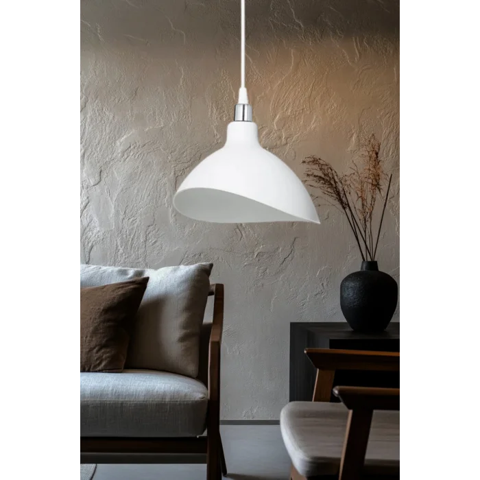 Lamba Beyaz Sarkıt Avize Yatak Odası Salon Mutfak Koridor Lamba Mvr