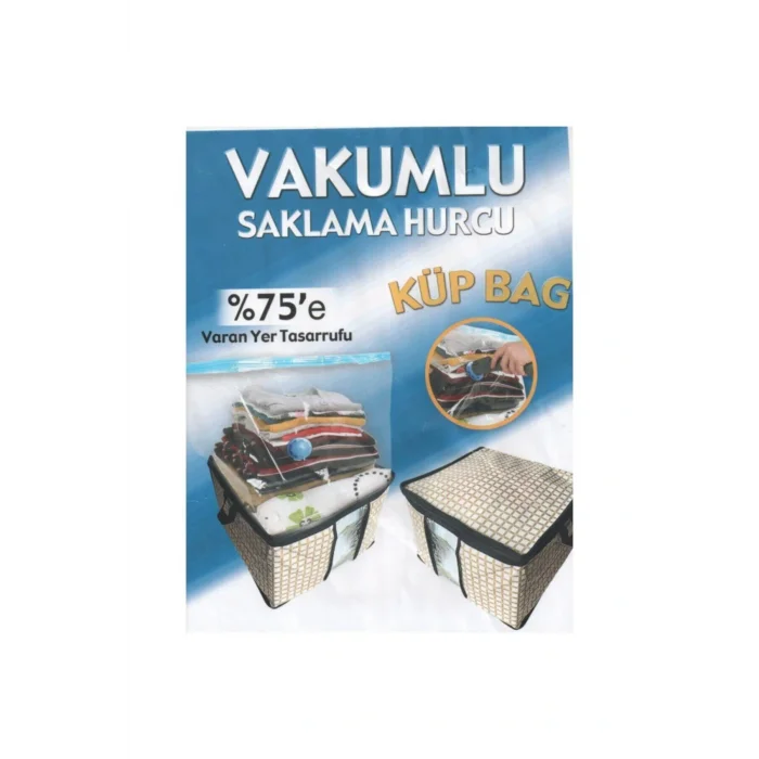 Genel Ürün Küpbag (çeyiz Sandıklı),vakumlu Poşet,vakumlu Çantalı Hurç ( Krem-beyaz Kareli)