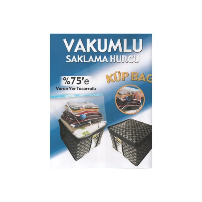 Genel Ürün Küpbag (çeyiz Sandıklı),vakumlu Poşet,vakumlu Çantalı Hurç (siyah- Beyaz Kareli )