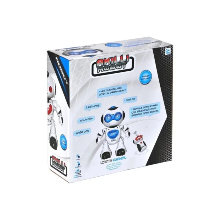 Genel Ürün Akıllı Işıklı Müzikli Kumandalı Robot Mavi