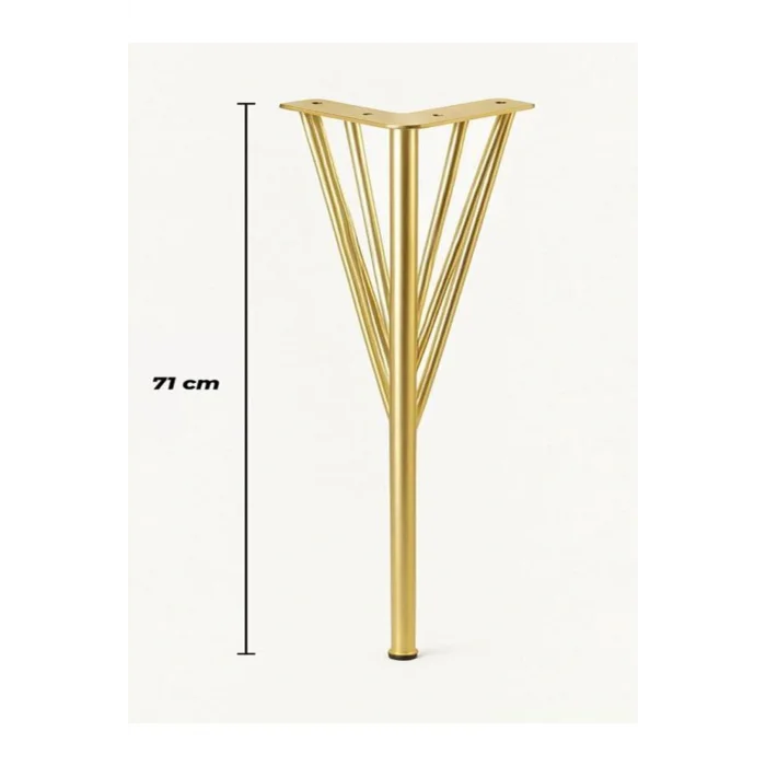 Genel Ürün 71 Cm Dekoratif Masa Dresuar Mobilya Ayağı Gold 4 Adet