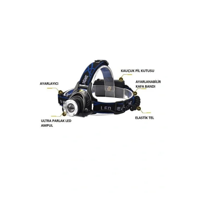 Genel Ürün Ct-9123 Poyraz Led Kafa Feneri (ŞARJLI) 3 Fonksiyonlu