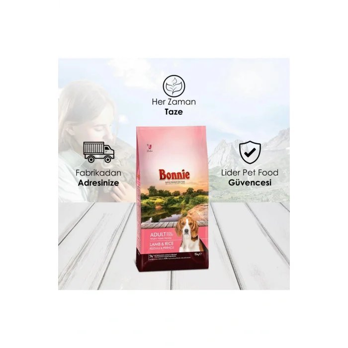 Genel Ürün Kuzu Etli Ve Pirinçli Yetişkin Köpek Maması 15 Kg