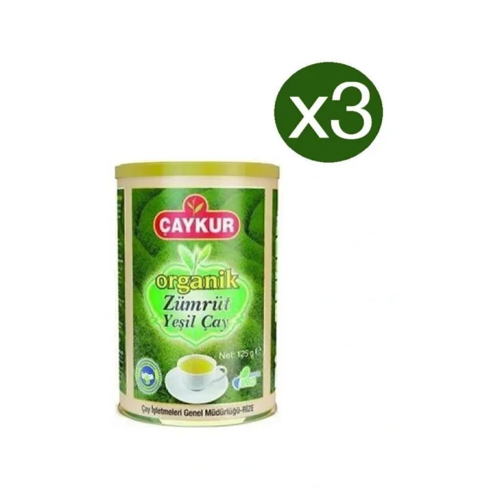 Genel Ürün ORGANİK ZÜMRÜT YEŞİL ÇAY 125GR 3 ADET