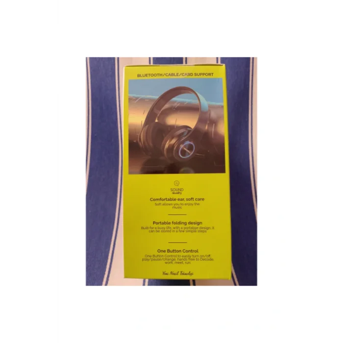 Genel Ürün ABK-03 NesiandSouınd™ RGB Led Işıklı Katlanabilir Kulaküstü Bluetooth Kulaklık