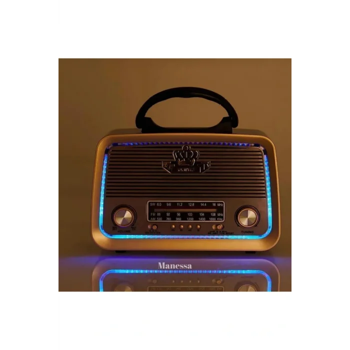Genel Ürün 301 Nostalji Bluetooth Radyo Usb Sd Mp3 Player Pra-157