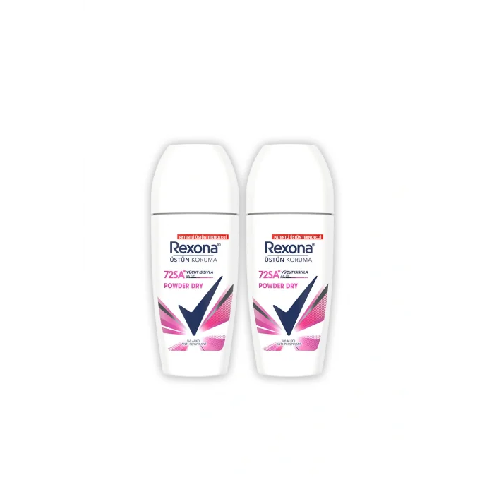 Kol Saati Üstün Koruma Kadın Roll On Deodorant Powder Dry 72 Saat Kesintisiz Koruma 50 ml x2