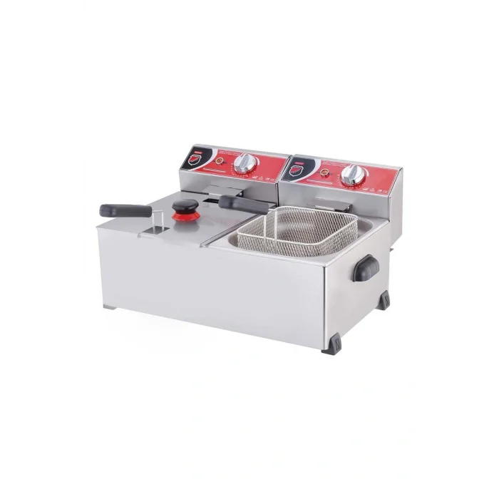 Genel Ürün Silver Endüstriyel Çiftli 5+5 Litre Elektrikli Fritöz
