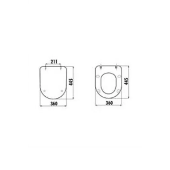 Genel Ürün FE320 Free Asma Klozet Siyah Mat + Duck Siyah Mat Soft Yavaş Kapak