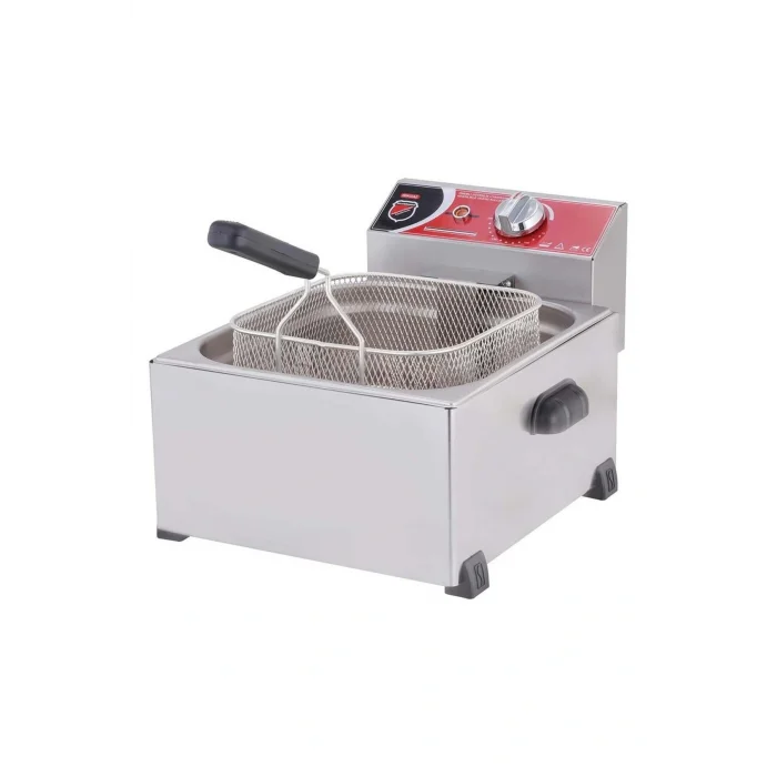 Genel Ürün Silver Endüstriyel Tekli 8 Litre Elektrikli Fritöz