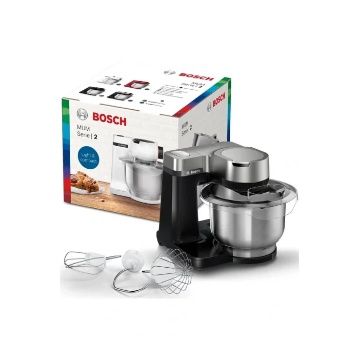 Genel Ürün Mums2vm00 Serie 2 Mutfak Makinesi Siyah, Gümüş