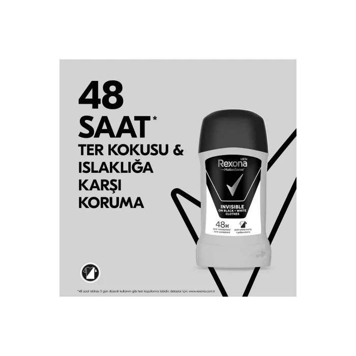 Genel Ürün Men MotionSense Erkek Stick Deodorant Invisible On Black White Clothes 50 ml x2