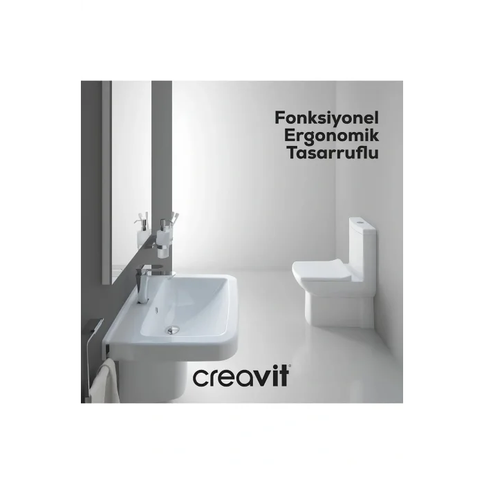 Genel Ürün Lara Beyaz Kanallı Duvara Sıfır Klozet Takım LR360, Lara Yavaş Kapak