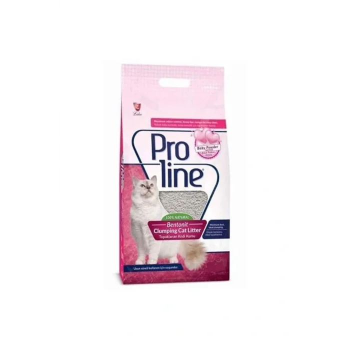 Genel Ürün Proline Bebek Pudralı Bentonit Kedi Kumu 5 Lt