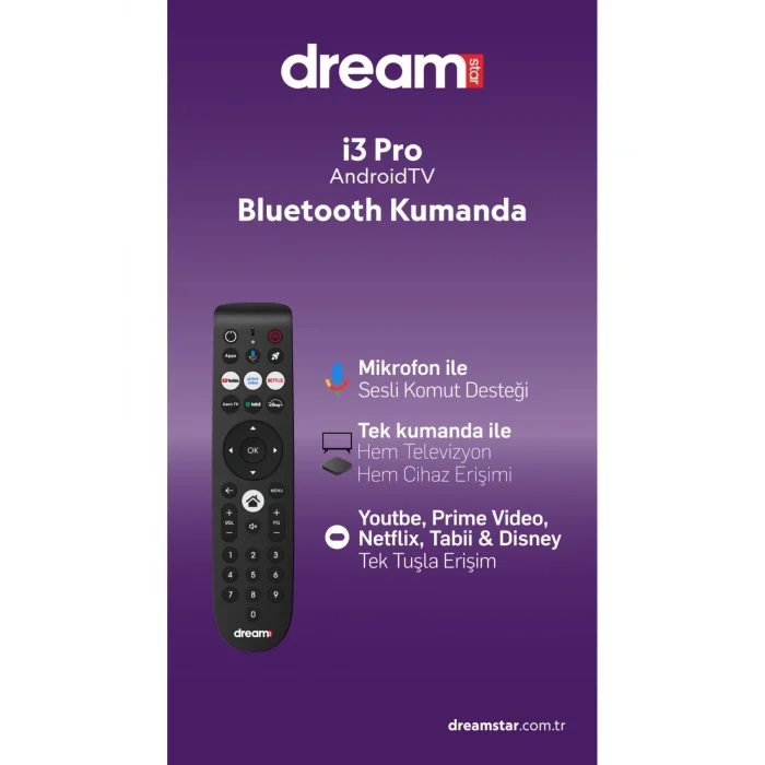 Genel Ürün i3 Pro Android TV Box | Android 14 | Ses Komut Destegi | 6K Ultra HD