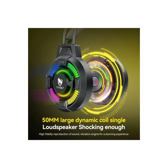 Genel Ürün T4-9009 Led Işıklı Mikrofonlu Gaming Oyuncu Kulaklığı