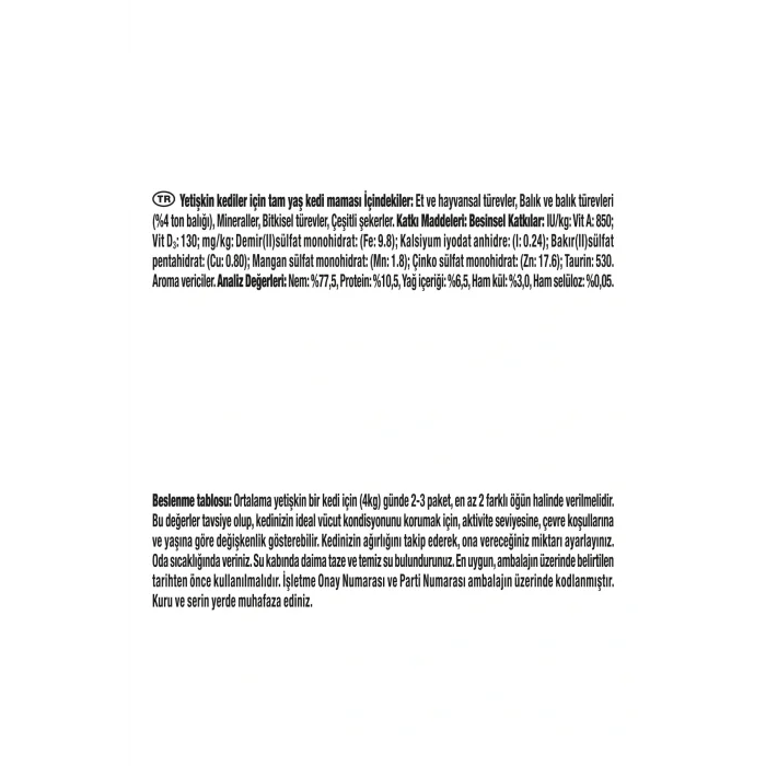 Genel Ürün Gold Kıyılmış Ton Balıklı Yaş Kedi Maması 85 gr x 6 Adet