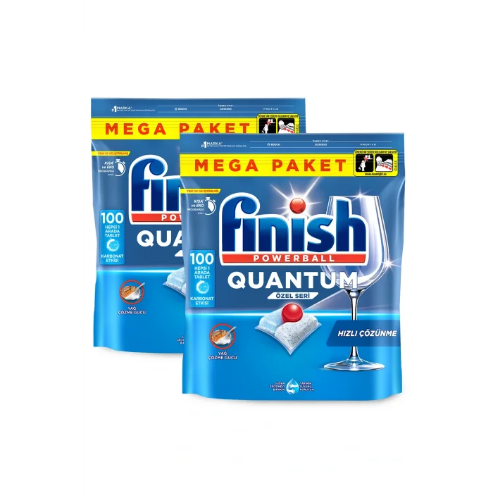 Genel Ürün Quantum Özel Seri Bulaşık Makinesi Deterjanı  Kapsül Tablet  200 Adet (100 x 2li)