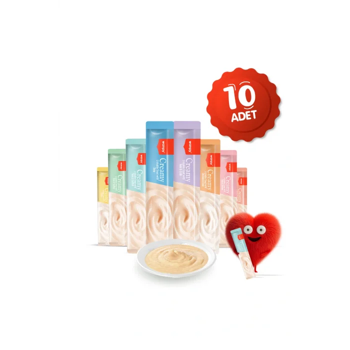 Genel Ürün Krema Kedi Ödül Maması 14gr (10 Adet) (Karışık Çeşitli)