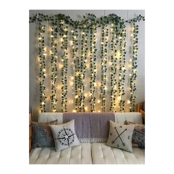 Genel Ürün Dekoratif Yeşil Yapraklı Ledli Yapay Sarmaşık 230 cm 1 Dal Fiyatıdır