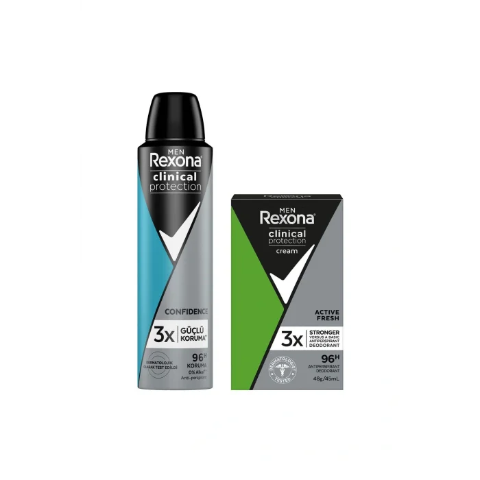 Genel Ürün Men Clinical Protection Erkek Sprey Deodorant 150 Ml + Erkek Stick Deodorant 45 Ml