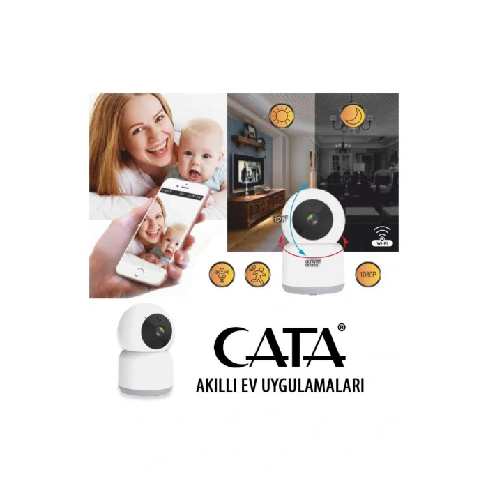 Genel Ürün IP Kamera 360 Derece Görüşlü HD Akıllı Takip Ses Kayıt