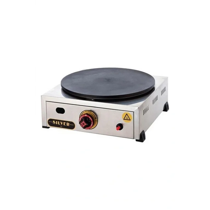 Genel Ürün Silver Pleyt Krep Makinesi, Tekli, 40 Cm, Gazlı, Inox