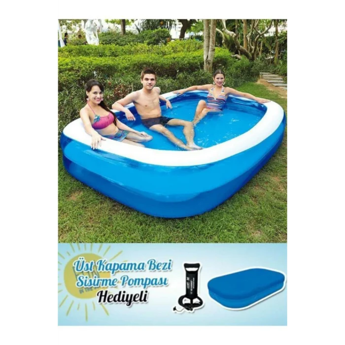 Genel Ürün 54006 Havuz+Pompa+Örtü Set Jumbo 262X175X51 cm