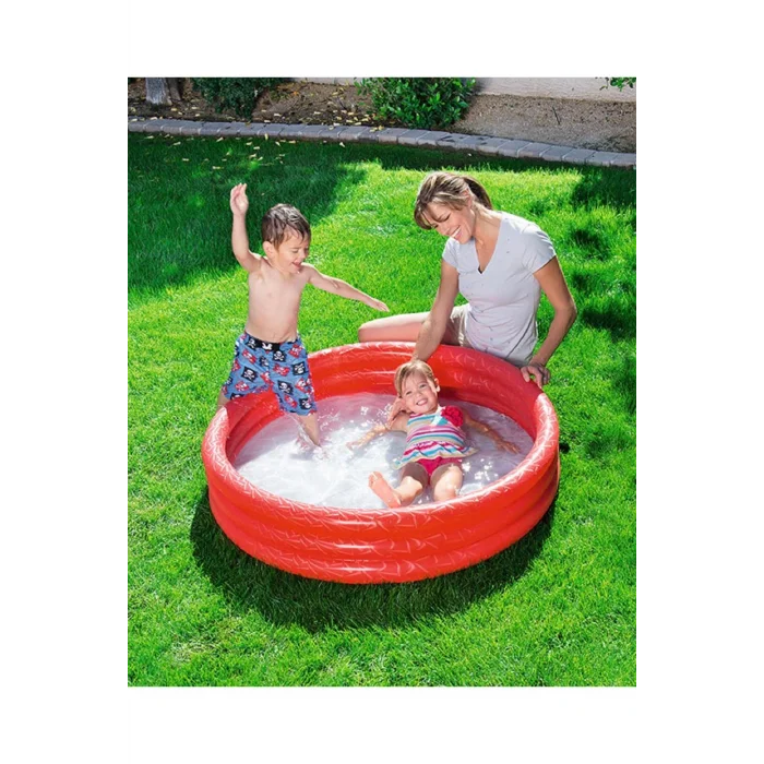 Genel Ürün 51025 Kırmızı Şişme Havuz Çocuk Havuzu 122X25CM