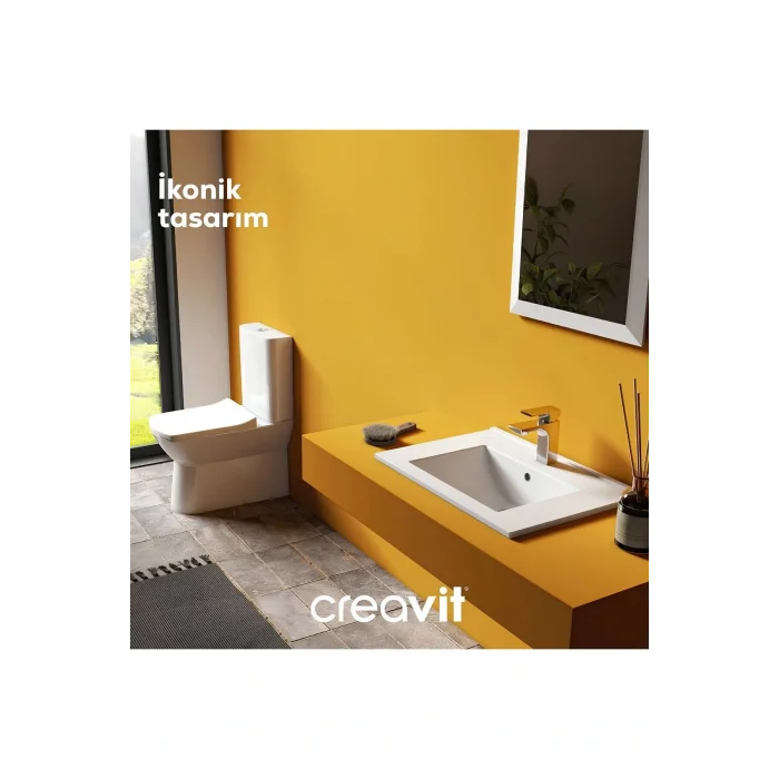 Genel Ürün Nova Beyaz Kanalsız Duvara Sıfır Klozet Takım NV361, Lara Thermoplast Yavaş Kapak