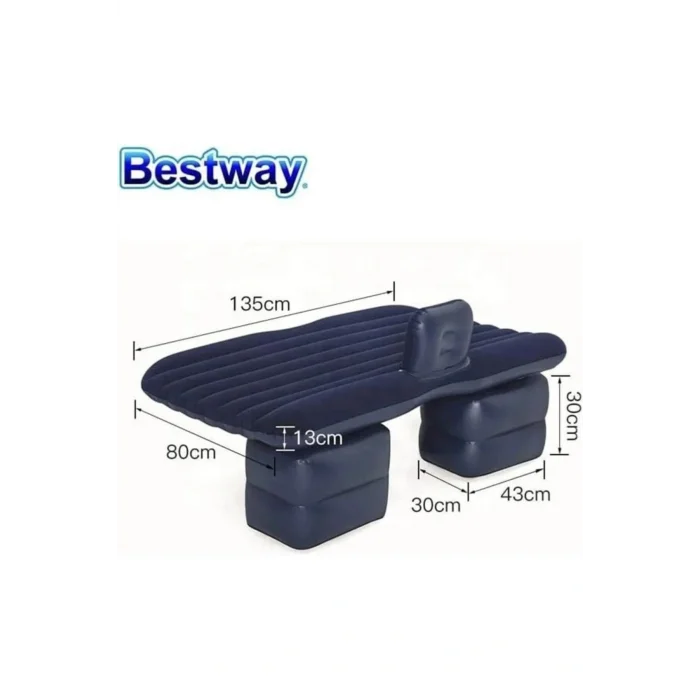 Genel Ürün 67780 Araç Içi Şişme Yatak Araba Arka Koltuk Yatağı 135x80 Cm (POMPASIZ)