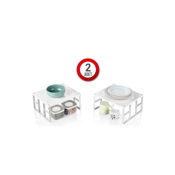Dolap Düzenleyici 2 Adet Dolap içi Raf Düzenleyici organizer metal raf