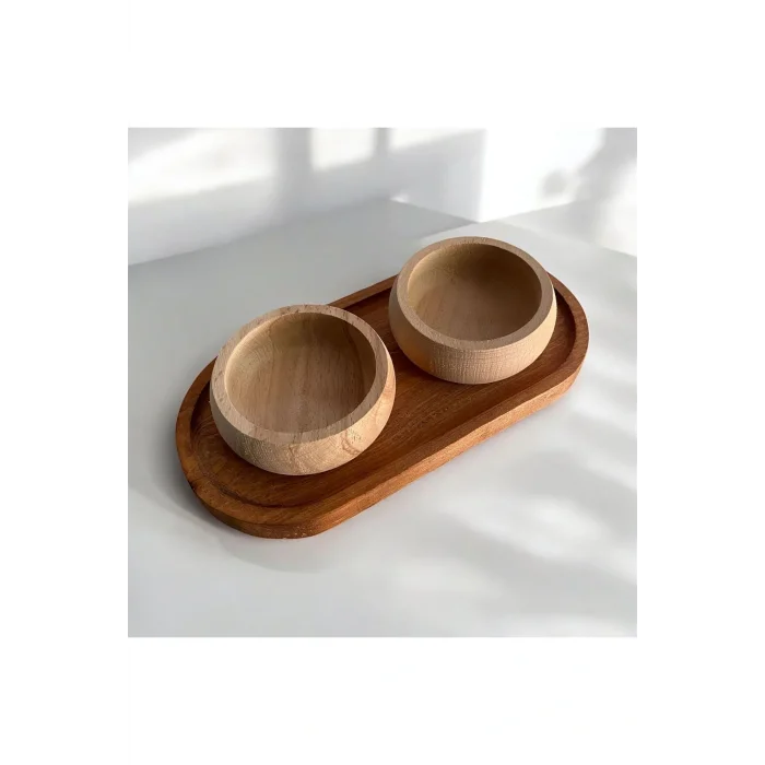 Genel Ürün Ahşap Servis Sunum Tahtası 25 Cm Kayın Sunumluk