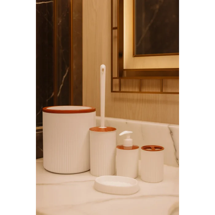 Genel Ürün Banyo Seti, Yuvarlak, Beyaz, Hacim: 6 litre