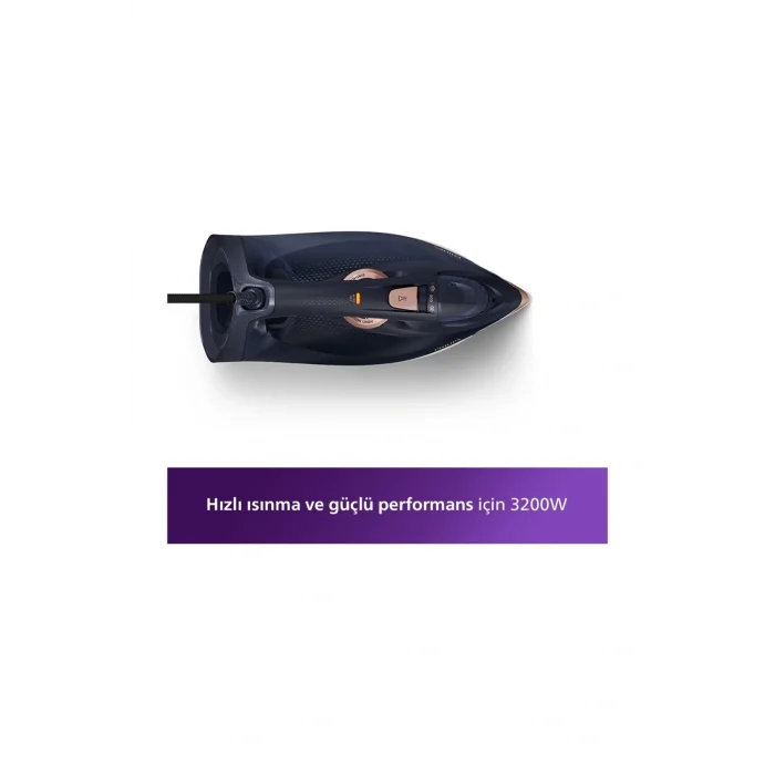 Genel Ürün Azur Serisi Buharlı Ütü, 260g Turbo Şok Buhar, 85g/dk Sürekli Buhar - Sıfır Yanık Riski DST7510/80