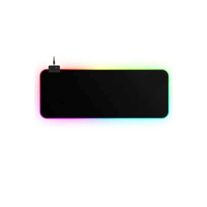 Genel Ürün 13 Değişen RGB Ledli Düz Siyah 80x30 Cm Gaming Oyuncu Su Geçirmez Mousepad Işıklı Mouse Pad