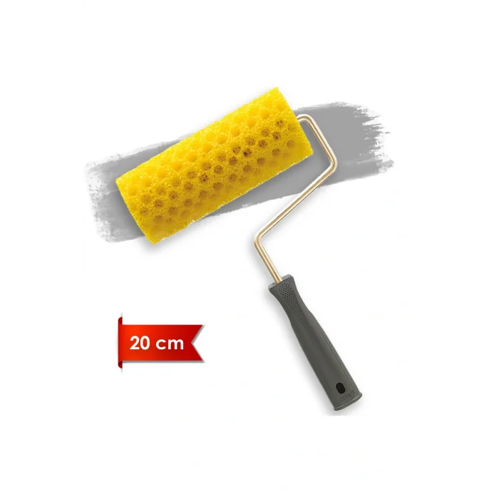 Genel Ürün 1117 Sünger Kristalli Delikli Efekt Rulo 20 cm Grenli Boya Uygulama Rulosu