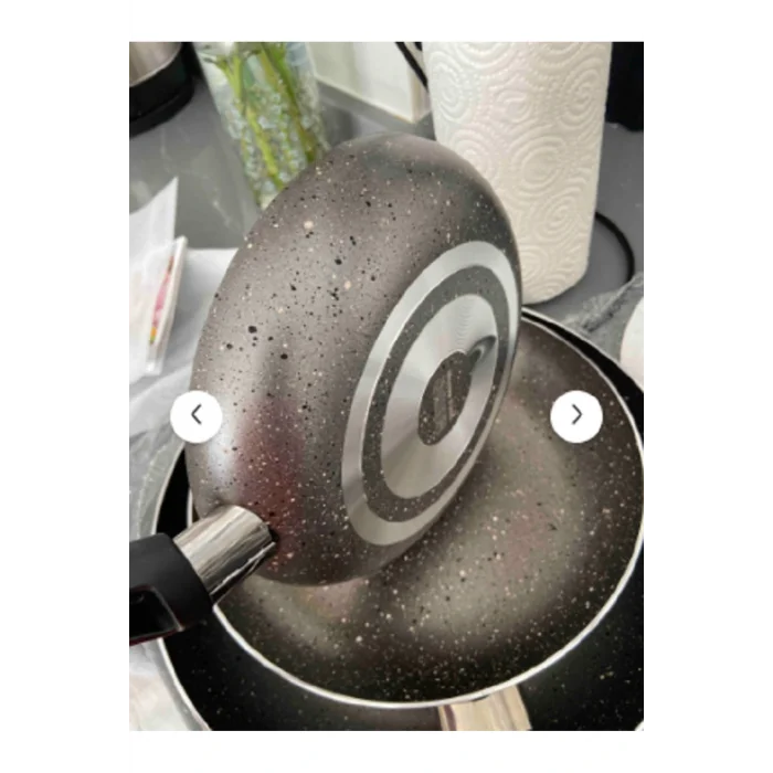 Genel Ürün 3lü Kuvars Granit Tava Seti 18-22-26 Cm