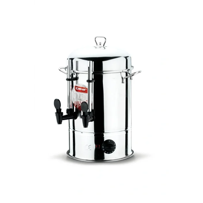 Genel Ürün Çelik Elektrikli Çay Semaveri, 300 Bardak, Endüstriyel Çay Otomatı, Silikon Musluk, Göstergeli