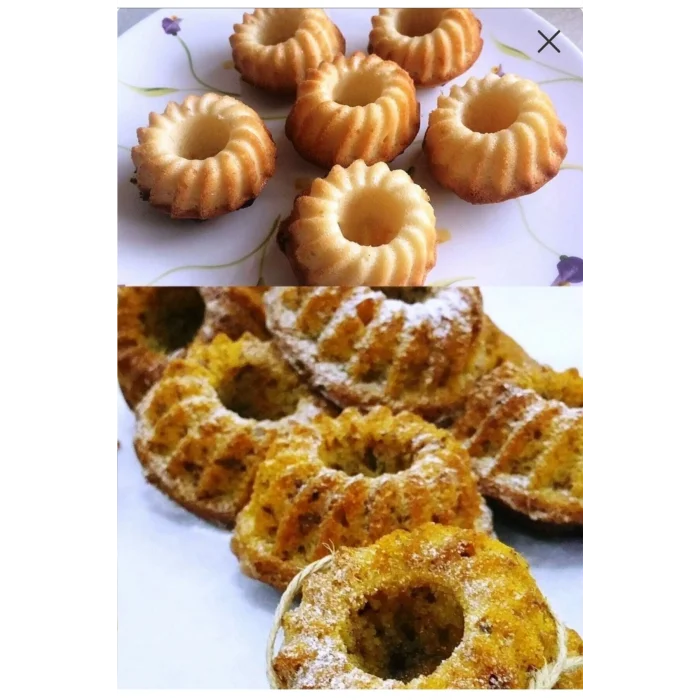 Genel Ürün Silikon Mini Kek Kalıbı 18 Parça Muffin Kek Kalıbı