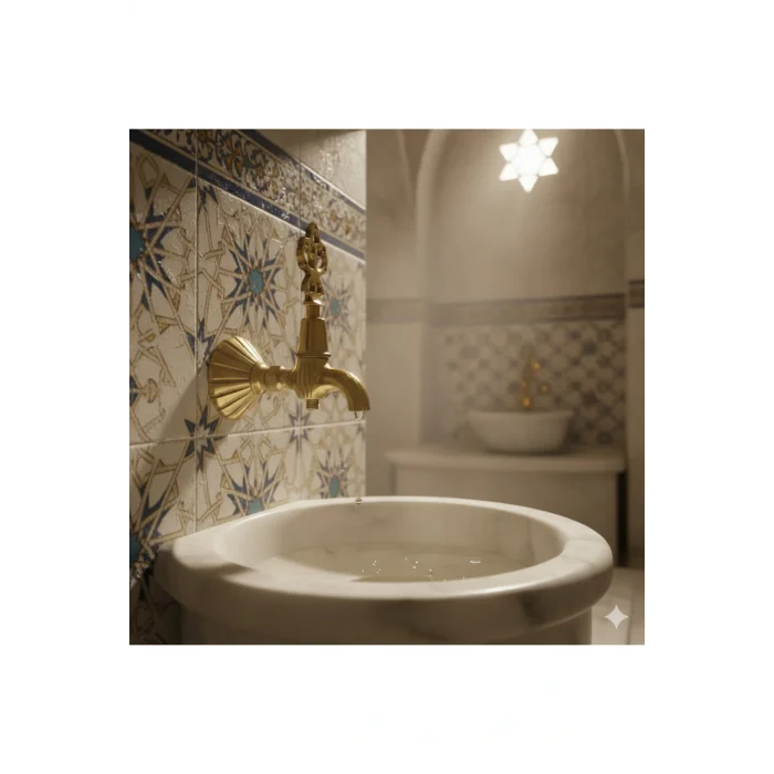 Genel Ürün Osmanlı Musluk Lüx , Sarı - Garantili Musluk Başlığı Hamam Başlık